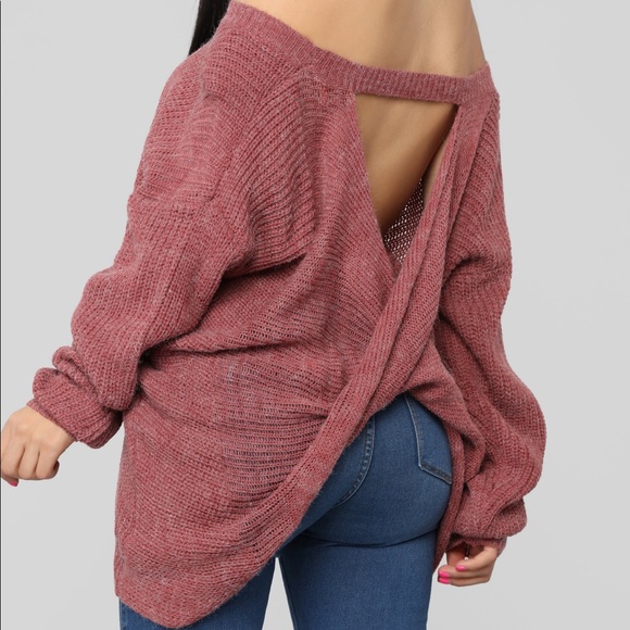 Fashion Nova Sweaters - A Little Closer Sweater - Marsala